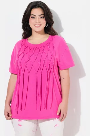 Angel of Style T-Shirt T-Shirt Boxy Fit Knotenfransen - Verkäufer: Popken Fashion Group