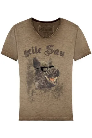 hangOwear T-Shirt Herren T-Shirt Feiko - hellbraun - Verkäufer: Trachtendreams