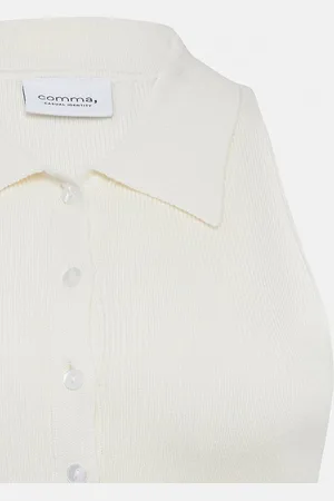 Comma, Pullunder Feinstrick-Shirt mit Polokragen im Slim Fit - Verkäufer: s.Oliver