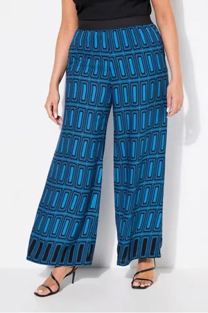 Ulla Popken Schlupfhose Hose grafischer Druck weites Bein Elastikbund - Verkäufer: Popken Fashion Group