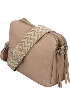 Adel Bags Schultertasche MARA Umhängetasche für Damen, Schultertasche aus Echtleder, hergestellt in Italien, mit 2 Riemen - Verkäufer: