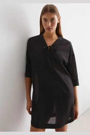 Marc O’ Polo Strandkleid leichtes Tunika-Kleid, seitliche Schlitze
