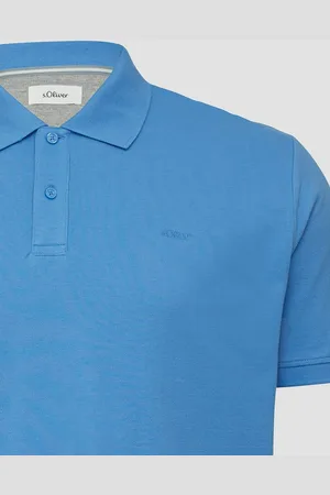 QS by s.Oliver Kurzarmshirt Poloshirt mit Logo-Stickerei Logo - Verkäufer: