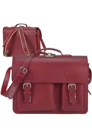Ruitertassen Aktentasche "Classic Satchel" Damen Herren 40x30cm mit 2 Fächern, 40 cm Lehrertasche mit 2 Fächern, auch als Rucksack zu tragen, Leder - Verkäufer: Ordnung und mehr