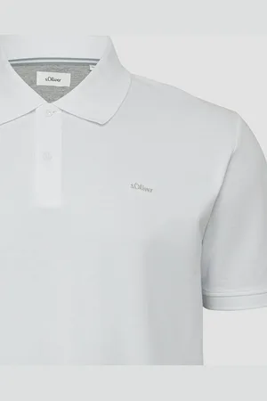 QS by s.Oliver Kurzarmshirt Poloshirt mit Logo-Stickerei Logo - Verkäufer: