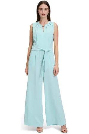 Betty & Co Overall Betty & Co Jumpsuit ohne Arm (1-tlg) Falten