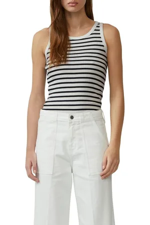 QS by s.Oliver Ripptanktop mit Rippstruktur
