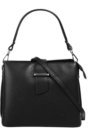 Cluty Henkeltasche, echt Leder, Made in Italy