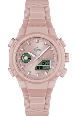 Lacoste Quarzuhr LC33 2001429, Armbanduhr, Damenuhr, Silikonarmband, analog, digital, Stoppfunktion