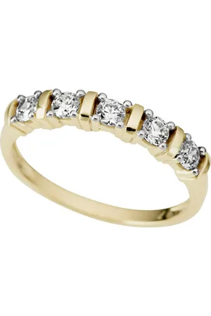 Firetti Fingerring Schmuck Geschenk Gold 333 Damenring Goldring bicolor, mit Zirkonia (synth)