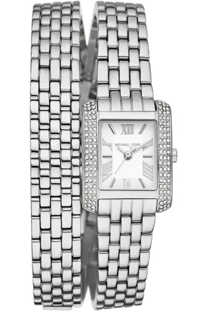 Michael Kors Quarzuhr EMERY MK4834, Armbanduhr, Damenuhr, analog, Edelstahlarmband zum Wickeln