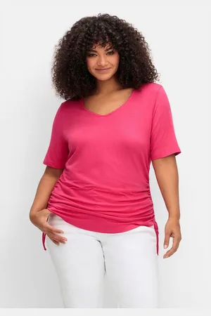 Joe Browns T-Shirt Große Größen mit seitlichem Tunnelzug und längerem Halbarm
