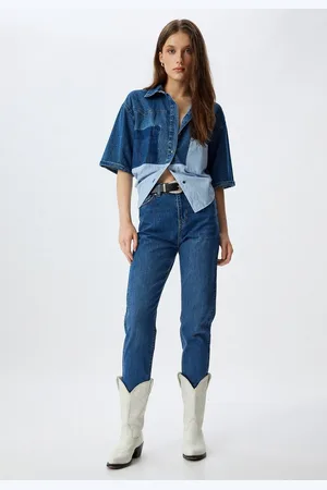 Koton High-waist-Jeans Hohe Leibhöhe Slim Straight - Verkäufer: