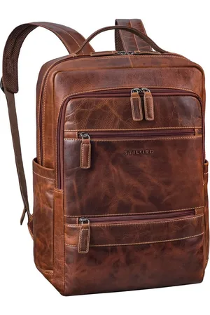 STILORD Notebook-Rucksack "Torben" 15 - 16 Zoll Laptop-Rucksack Leder Groß für Herren & Damen - Verkäufer: Leder