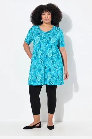 Ulla Popken Longshirt Longshirt A-Linie V-Ausschnitt Halbarm - Verkäufer: Popken Fashion Group