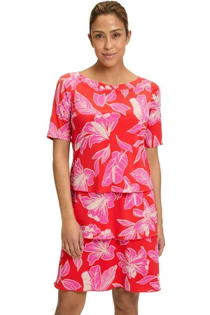Betty Barclay Sommerkleid Stufenkleid kurzarm Druck
