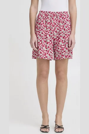Ichi Shorts IHAYA gemusterte Shorts mit elastischem Bund - Verkäufer: meinemarkenmode