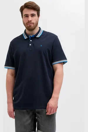 JACK & JONES Poloshirt JJEPAULOS POLO SS NOOS PLS mit Logo Stickerei