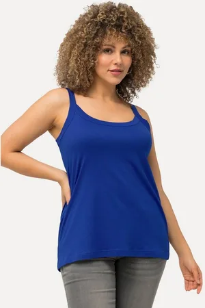 Ulla Popken Longtop Spaghettitop Rundhals Modalmix ärmellos - Verkäufer: Popken Fashion Group