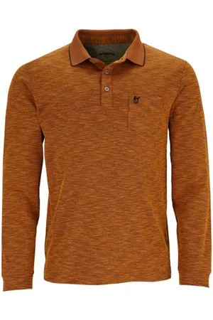 HAJO Langarm-Poloshirt Softknit-Polo in Flammengarn - Verkäufer: Mode