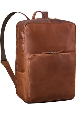 STILORD Notebookrucksack "Nicolo" XXL Business Rucksack Herren Leder Laptoprucksack 17 Zoll - Verkäufer: Leder