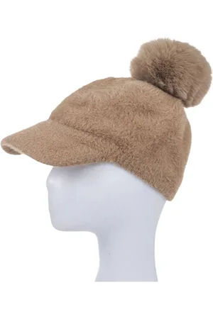 Adel Bags Ballonmütze Stylische Winter Damenmütze mit Kunstfell-Bommel – Weich, Warm - Verkäufer: