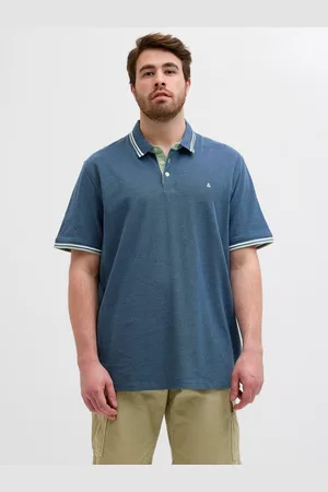 JACK & JONES Poloshirt JJEPAULOS POLO SS NOOS PLS mit Logo Stickerei