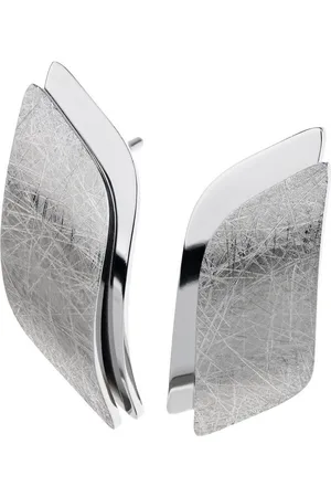 ERNSTES Paar Ohrstecker Edelstahl gekratzt-Optik 24 x 9 mm - Verkäufer: Schmuck-Uhren-Trends