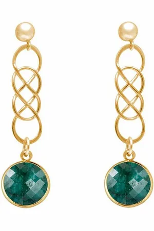 Gemshine Paar Ohrhänger Infinity EVERGREEN Drop, Made in Germany - Verkäufer: GoJungo GmbH