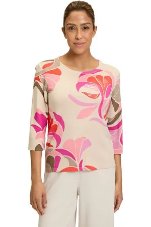 Betty Barclay Strickpullover Feinstrickpullover mit Print (1-tlg) Pailletten