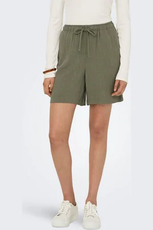 ONLY Shorts ONLSIESTA MW PULL-UP LINEN BL SHORTS OS mit Leinen