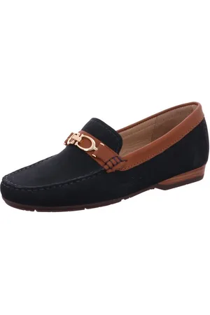 "By Wirth" Lavender elba blue/cognac Slipper - Verkäufer: Schuhhaus Lötte