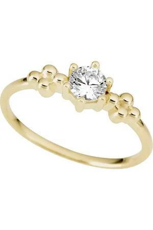 Firetti Fingerring Schmuck Geschenk Gold 333 Damenring Verlobung Edelstein Solitär, mit Zirkonia (synth)