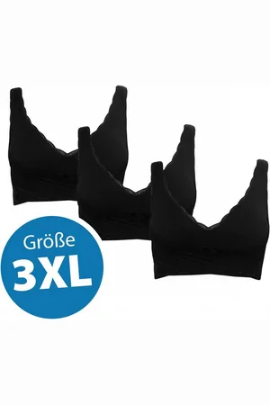 GENIUS Set: Bügelloser BH Cara Mia (Set) BH-Set bügellos 3 Teile für Damen Frauen Größe M-4XL - Verkäufer: GmbH