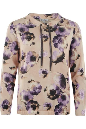 HAJO Sweatshirt Damen Sweatshirt mit Stehkragen und Zierbänder - Verkäufer: Mode