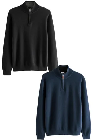 Next Strickpullover Regular Fit Premium-Troyer 2er-Pack Baumwolle (2-tlg) - Verkäufer: Germany GmbH