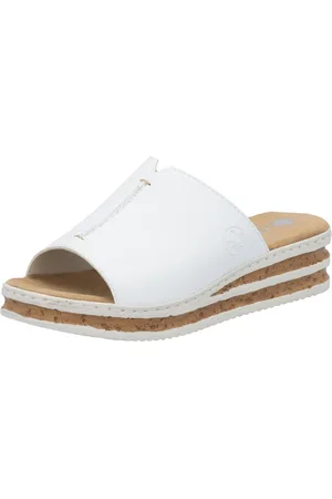 Rieker Keilpantolette, Sommerschuh, Hausschuh, Keilabsatz, zum Schlupfen