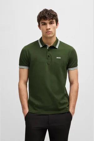 HUGO BOSS Poloshirt Paddy mit kontrastfarbenen Streifen am Kragen