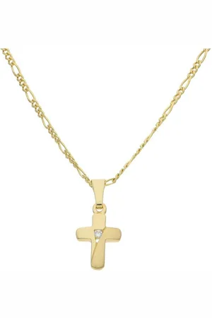 JuwelmaLux Kreuzanhänger Kreuz Anhänger 333/000 (8 Karat) Gold mit synth. Zirkonia J (1-tlg) - Verkäufer: Juwelier-Bacak