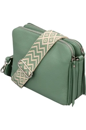 Adel Bags Schultertasche MARA Umhängetasche für Damen, Schultertasche aus Echtleder, hergestellt in Italien, mit 2 Riemen - Verkäufer: