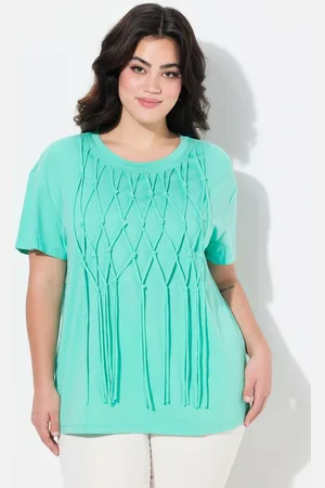 Angel of Style T-Shirt T-Shirt Boxy Fit Knotenfransen - Verkäufer: Popken Fashion Group