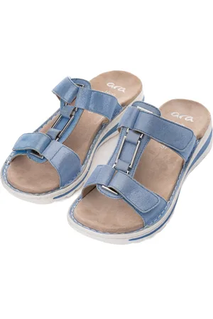 ARA TAMPA Pantolette, Keilabsatz, Sommerschuh, Schlappen mit Schmuckelement, G-Weite