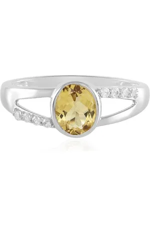 Cavill Silberring Brasilianischer gelber Beryll & Zirkon Silber Ring, 0,924ct (1-tlg) - Verkäufer: Juwelo Deutschland GmbH
