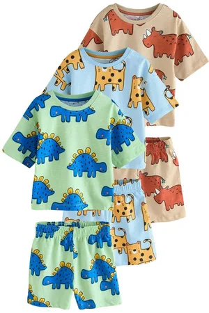 Next Pyjama Relaxed Fit Kurze Pyjamas 100 % Baumwolle, 3 Stk. (6 tlg) - Verkäufer: Germany GmbH