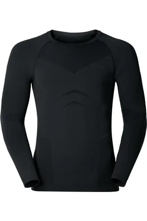Odlo Funktionsunterhemd Shirt l/s crew neck EVOLUTION black - graphite grey - Verkäufer: Schuhe und Sport Klausmann