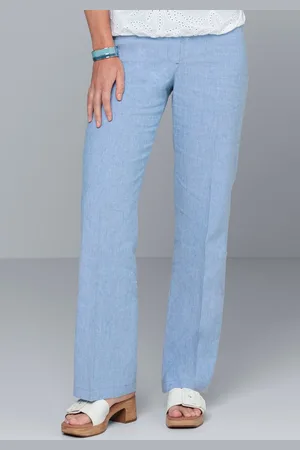 Bianca Leinenhose PARIGI im cleanen Look und Trendfarbe 