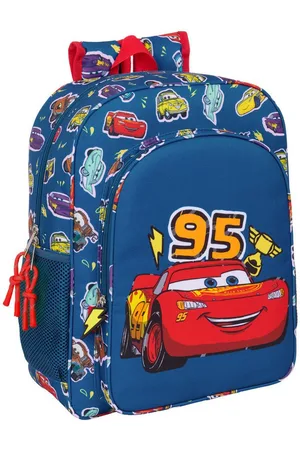 Cars Rucksack Kinder Rucksack Racing Marineblau 32 x 38 x 12 cm - Verkäufer: woolloom
