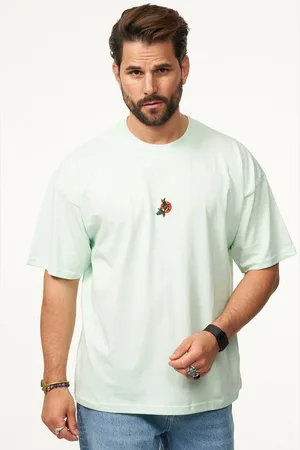 Soul Star T-Shirt mit Stickerei Herren Oversize-Fit Kurzarm Shirt mit Rundhals-Ausschnitt - Verkäufer: STYLE DIVISION