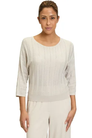 Betty Barclay Strickpullover Feinstrickpullover mit Lurexfaden (1-tlg) Form