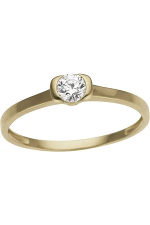 Firetti Fingerring Schmuck Geschenk Gold 333 Damenring Goldring Verlobung Herz Solitär, mit Zirkonia (synth)